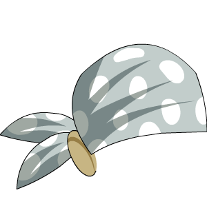 White Polka Dot Bandana