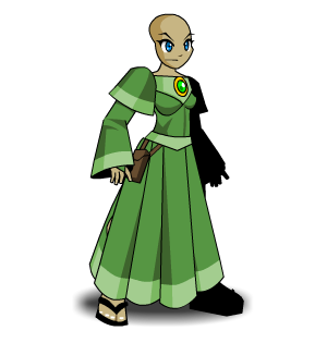 Simple Green Healer's Robe male