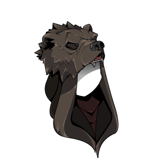 Blood Moon Bear Hood