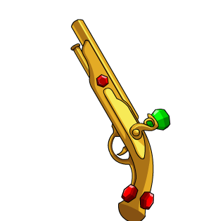 Golden Flintlock Pistol